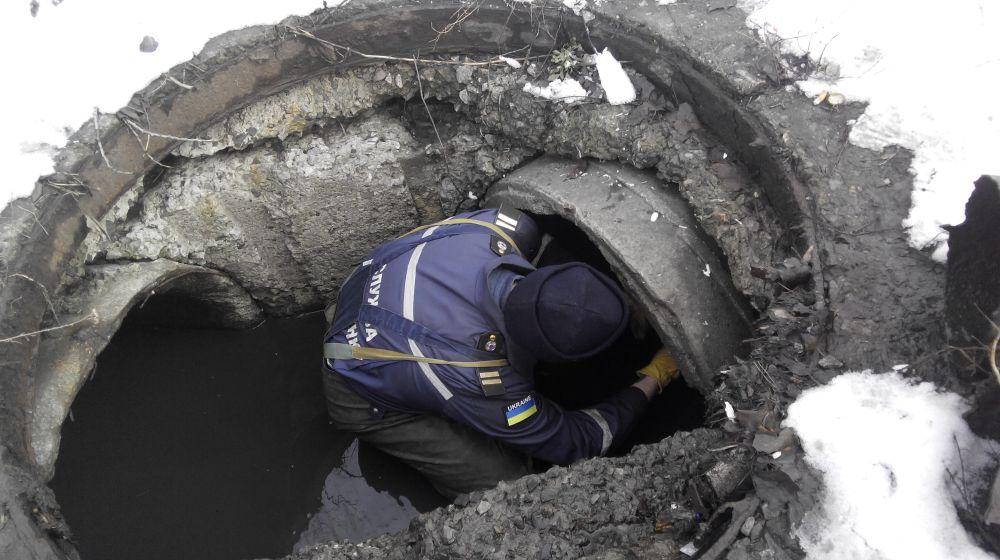 Стаття Спасатели помогли щенку, попавшему в ловушку в ледяной воде Ранкове місто. Донбас