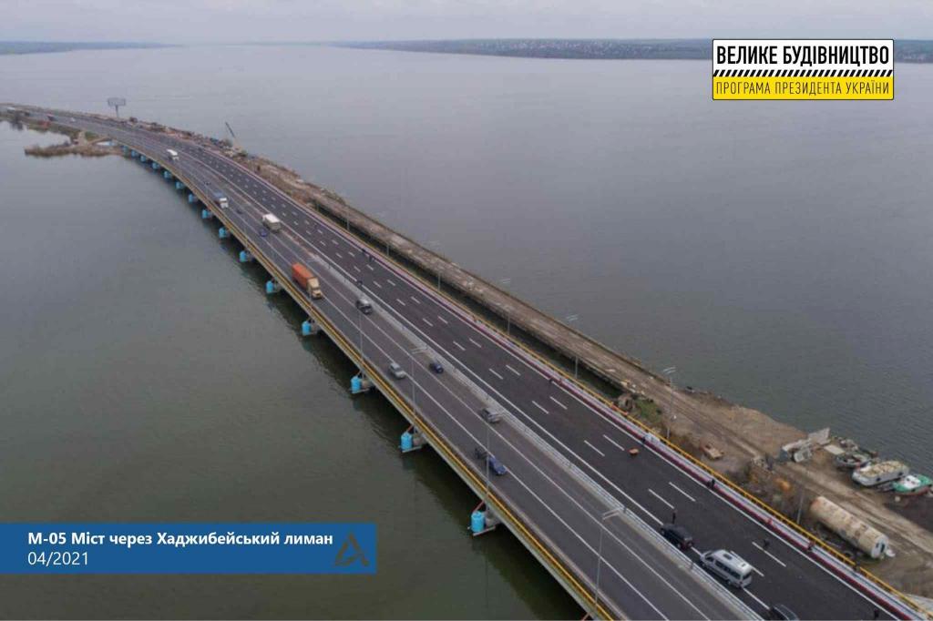 Стаття Мост через Хаджибейский лиман официально открыли. Фото Ранкове місто. Донбас