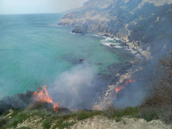 Стаття В Крыму дотла сгорел известный пляж «Баунти» — фото Ранкове місто. Донбас