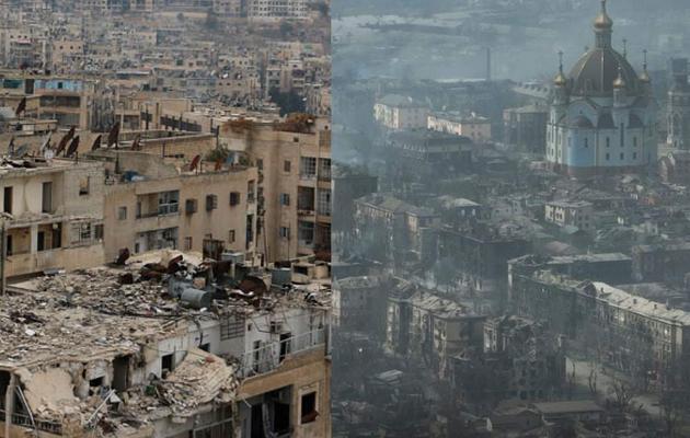 Стаття Окупанти перетворили Маріуполь на «друге Алеппо»: журналісти порівняли фото Ранкове місто. Донбас